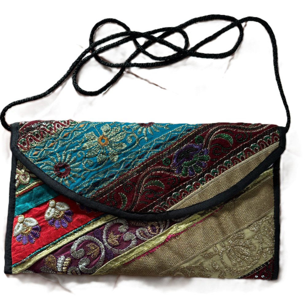 Montana West Purse Patchwork Brocade Crossbody Boho Western Snap Close Tapestry